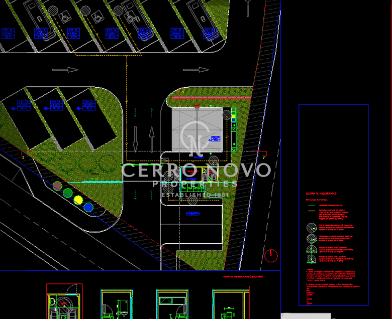 Terrain avec projet approuvé de construction d'un parc de caravanes 
