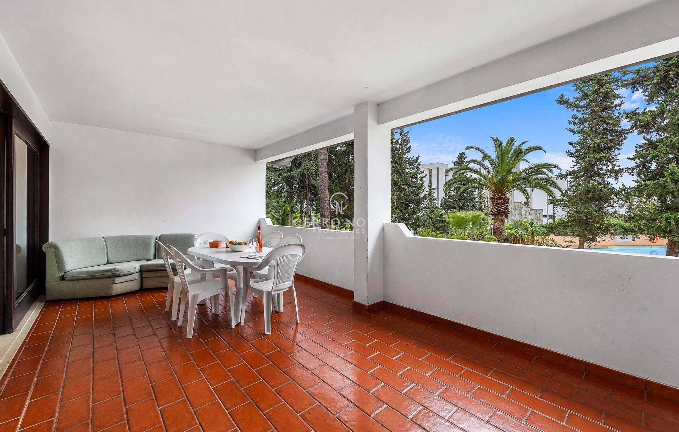 SOLD- Two plus one bedroom apartment  with large terrace only 350 meters from the beach