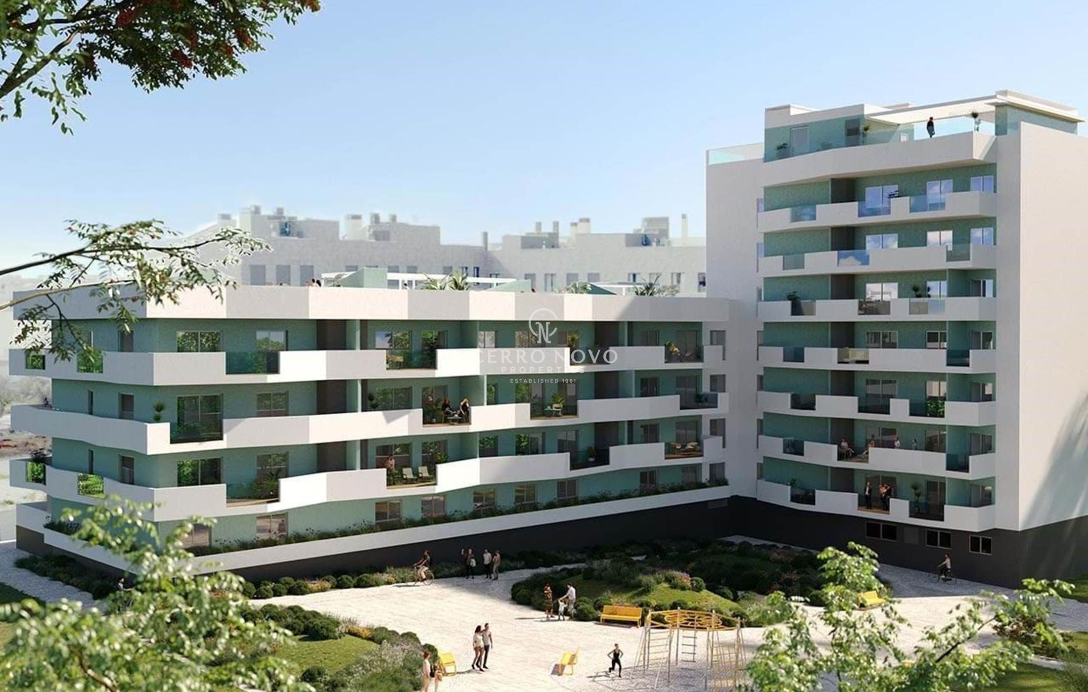 Grands appartements et duplex avec accès aux piscines et espaces partagés