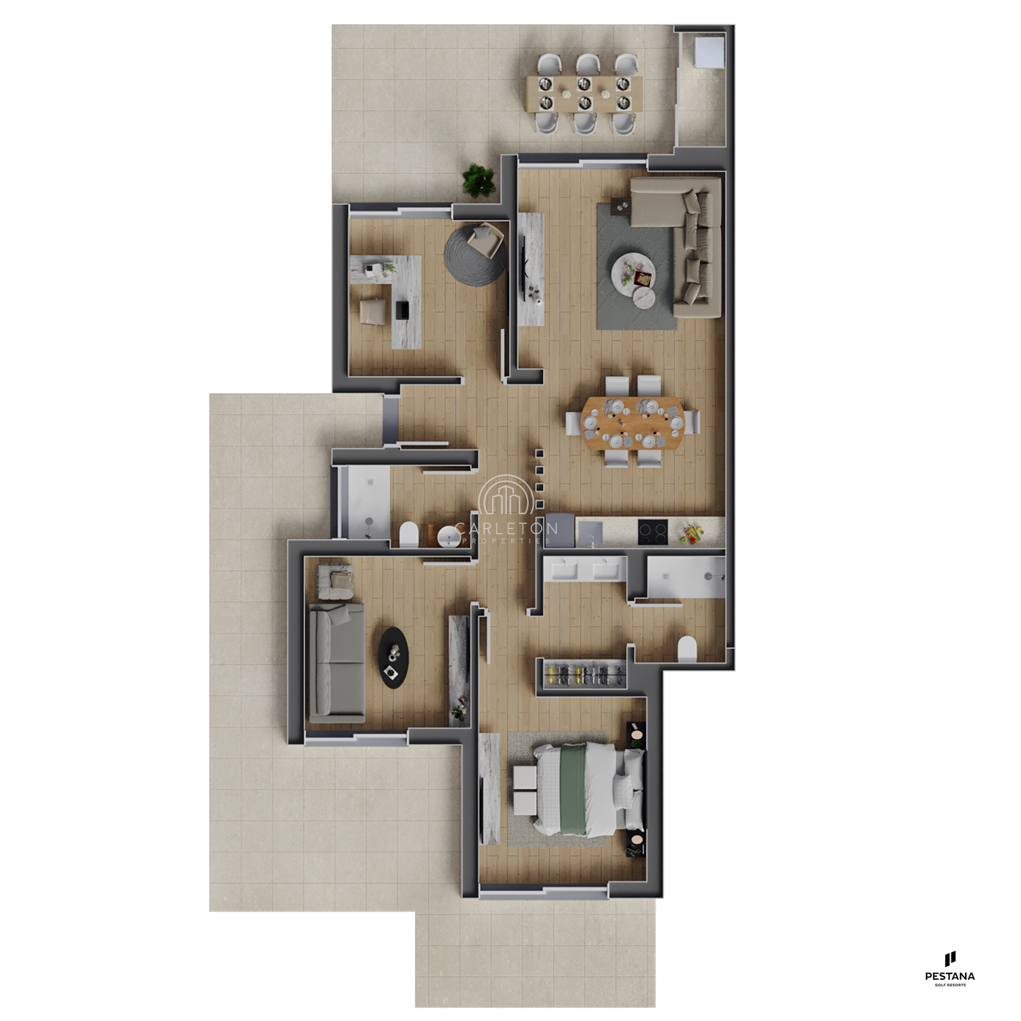 Co-ownership of 1 + 2  bedroom apartment period 'C' at Pestana Valley Nature Resort– Carvoeiro, Algarve