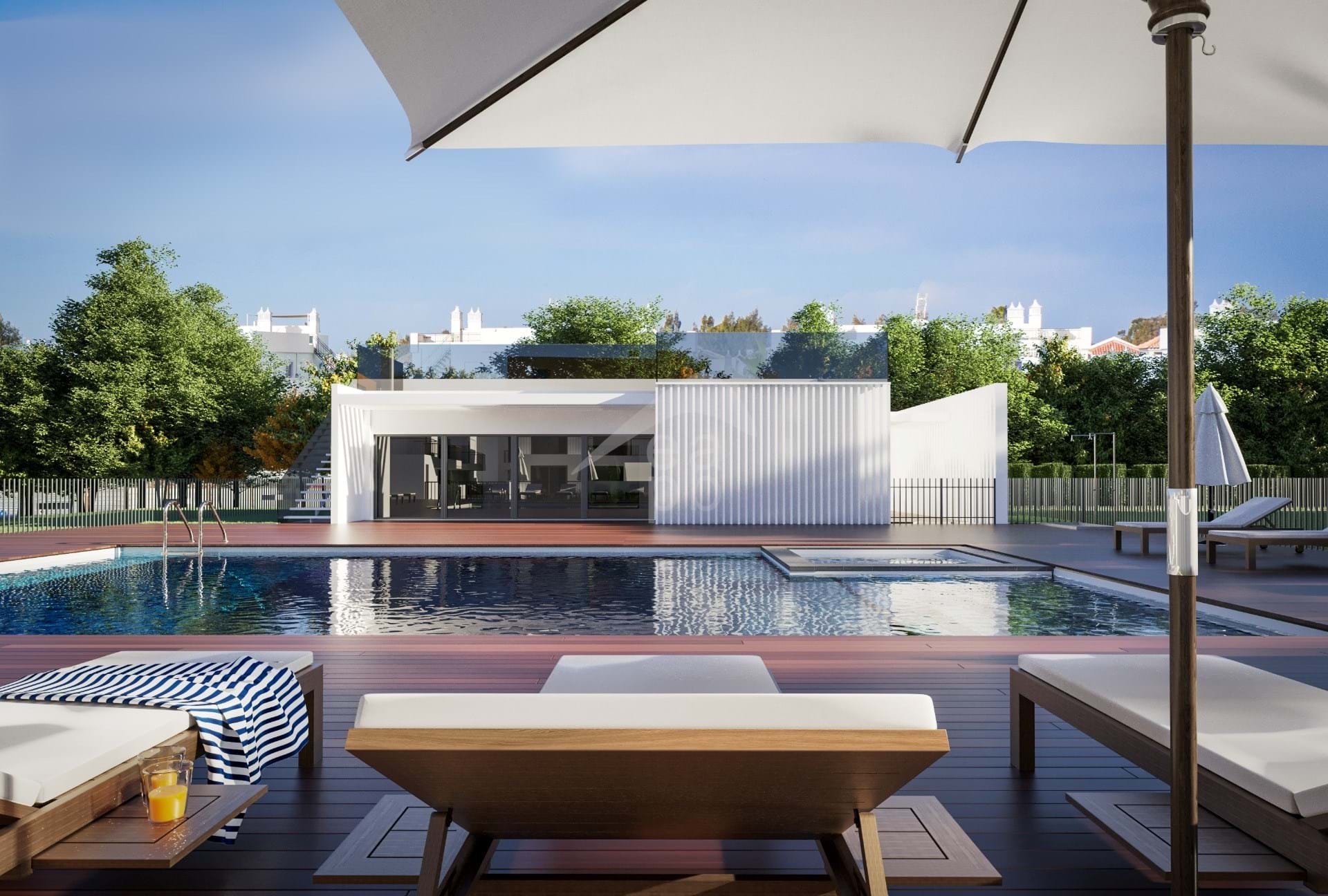 T1 Apartamentos de Luxo Cabanas Tavira com piscina