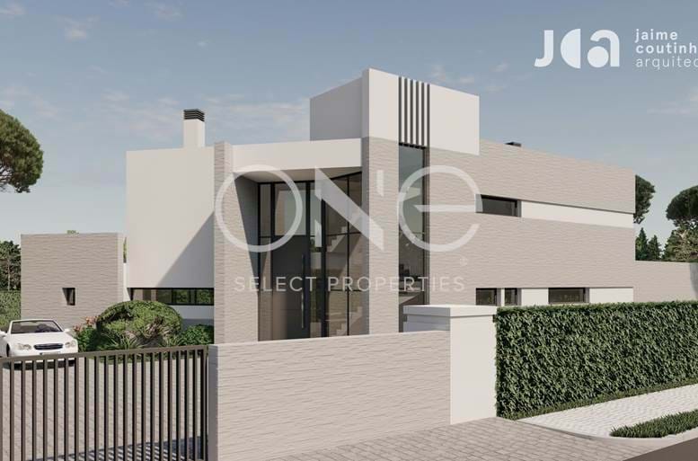 project for modern house for sale in vale do lobo close to the beach